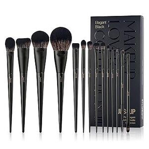 Makeup Brushes Set Make Up Brushes 14Pcs Black Kabuki Foundation Eyeshadow